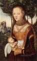 Madre joven y niño Renacimiento Lucas Cranach el Viejo
